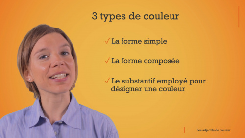 Video Les adjectifs de couleur -  1ste graad A