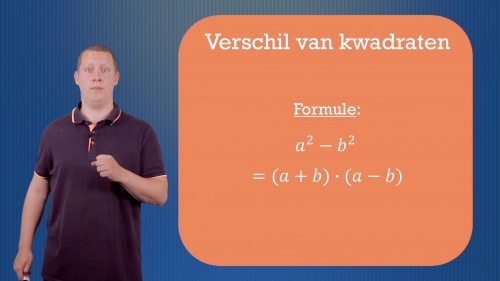 Video OIF – verschil van kwadraten -  1ste graad A