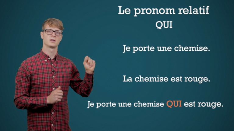 Les pronoms relatifs "qui" et "que" -  1ste graad A - Frans