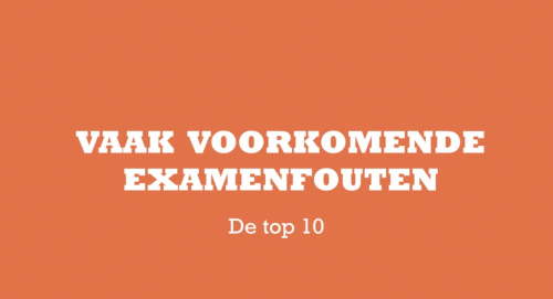 Video 10 Vaak Voorkomende Examenfouten in het Frans - Frans 1ste graad A