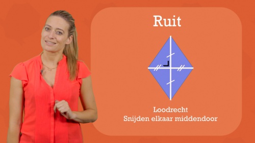 Video Eigenschappen diagonalen van een vierhoek -  1ste graad A