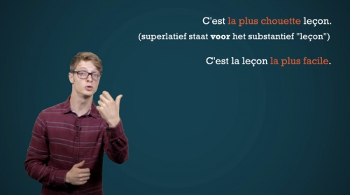 Video Le superlatif de l'adjectif: plaats van de superlatief. -  1ste graad A