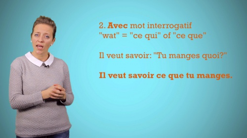 Video La Question Indirecte met of zonder mot Interrogatif! - Frans 3de graad