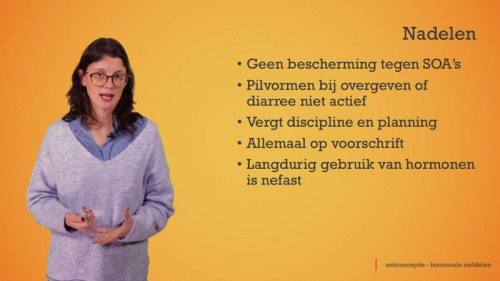 Video Anticonceptie: nadelen van hormonale anticonceptie -  2de graad