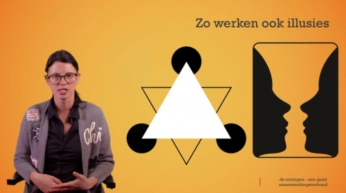 Video De zintuigen: tweede proef met vel papier en illusies - Personenzorg 2de graad