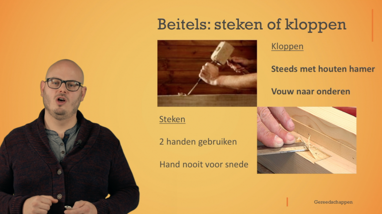 De beitel: steken of kloppen