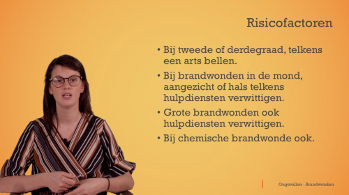 Video EHBO: risicofactoren brandwonden - Mens & samenleving 1ste graad A