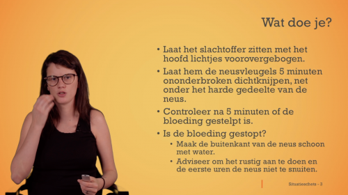 Video EHBO: Situatieschets 3 - Test jezelf! - Mens & samenleving 1ste graad A