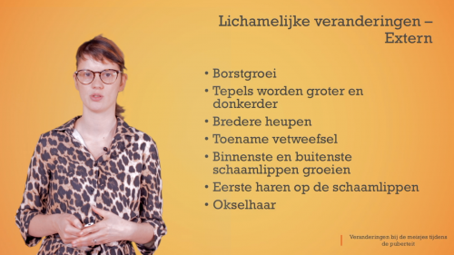 Video Pubertijd meisje: lichamelijke veranderingen - Mens & samenleving 1ste graad A