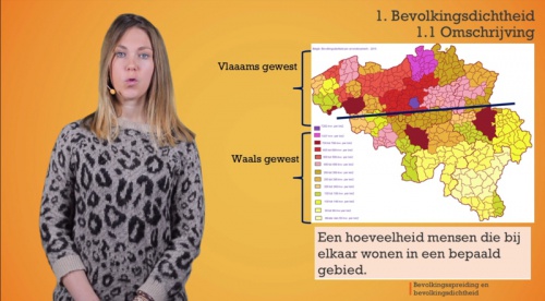 Video Bevolkingsspreiding en bevolkingsdichtheid -  1ste graad A