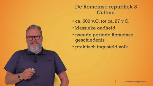 Video De Romeinse republiek deel 3: cultuur - Geschiedenis 1ste graad A